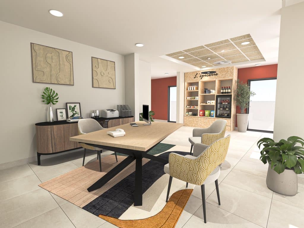 PROJET COLISEE BOURG LES VALENCES - Indice A - Vue reception